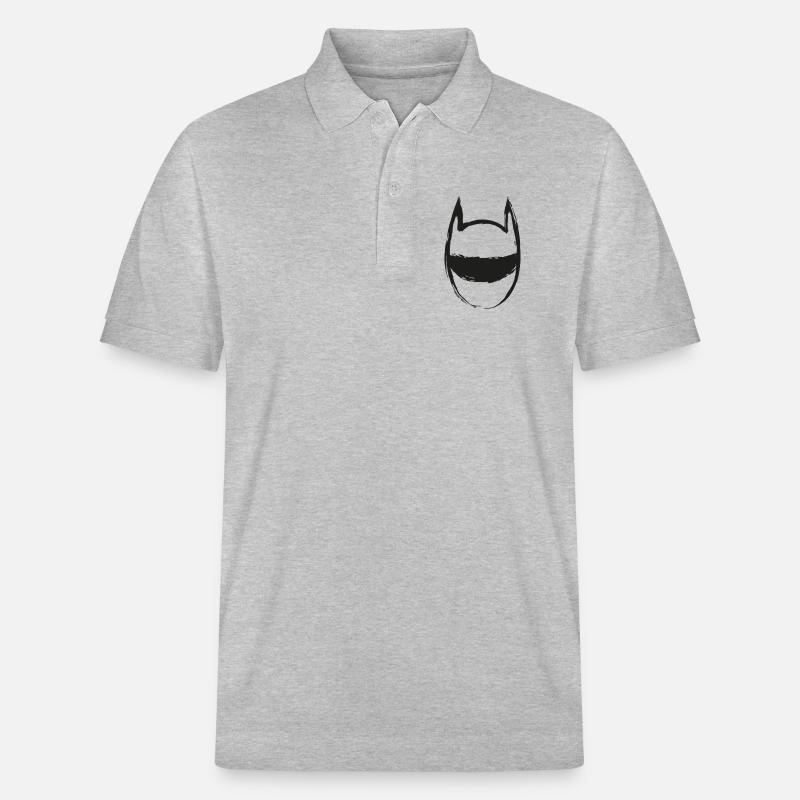 Drawn future mask - Stanley/Stella Unisex Bio-Poloshirt PREPSTER - Grau meliert
