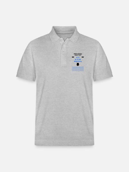 Fahrschein 1979 - Stanley/Stella Unisex Bio-Poloshirt PREPSTER - Grau meliert