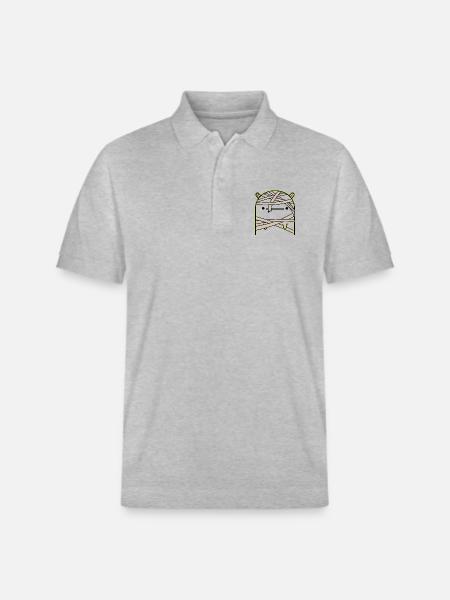 Mummy - Meh - Stanley/Stella Unisex Organic Polo Shirt PREPSTER - heather grey