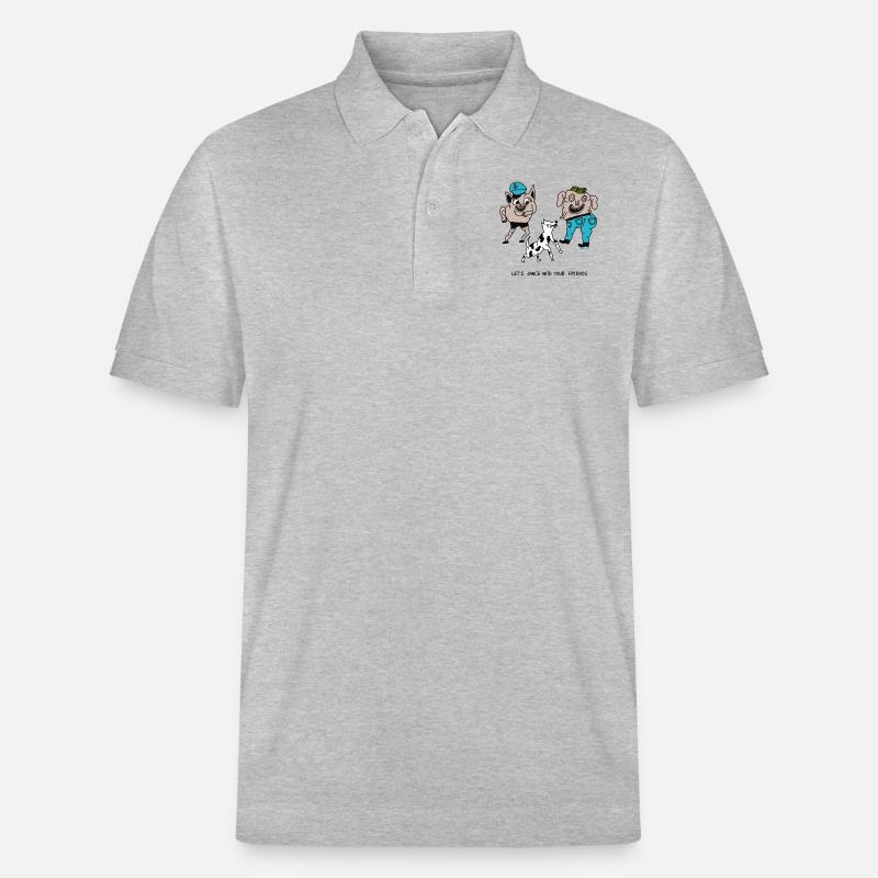 Dansons avec vos amis - Polo PREPSTER bio Stanley/Stella Unisexe - gris chiné