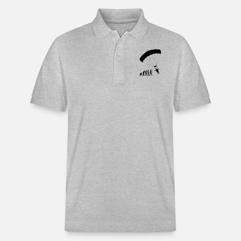 Evolution Gleitschirm - Stanley/Stella Unisex Bio-Poloshirt PREPSTER - Grau meliert