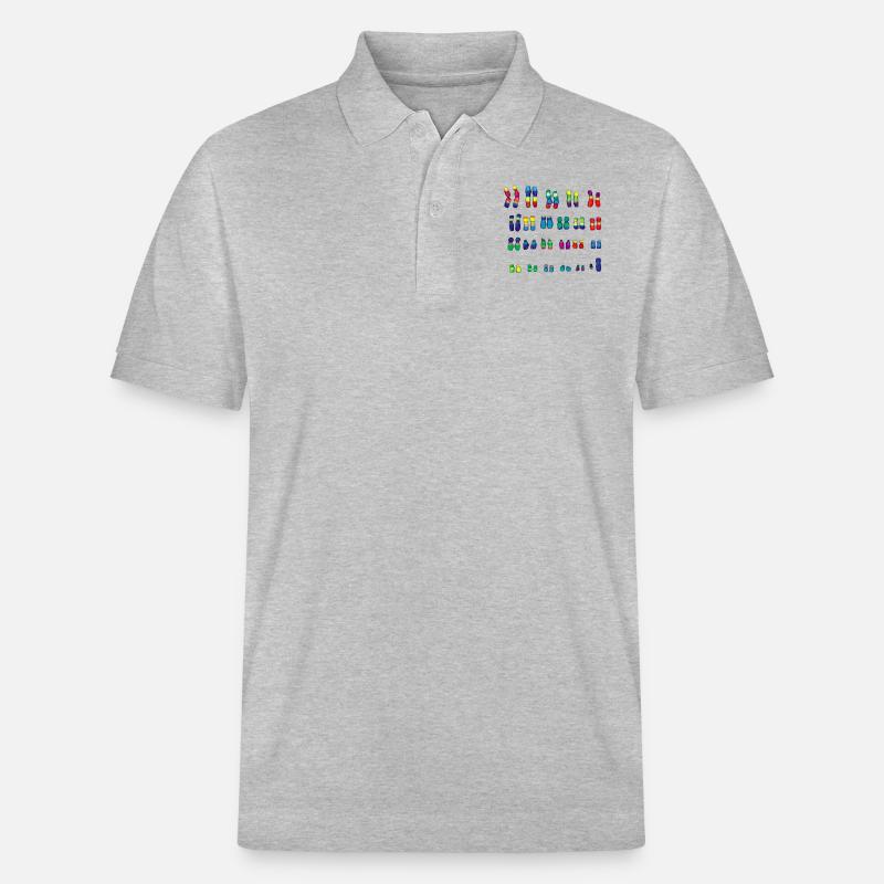 Chromosom - Stanley/Stella Unisex Bio-Poloshirt PREPSTER - Grau meliert