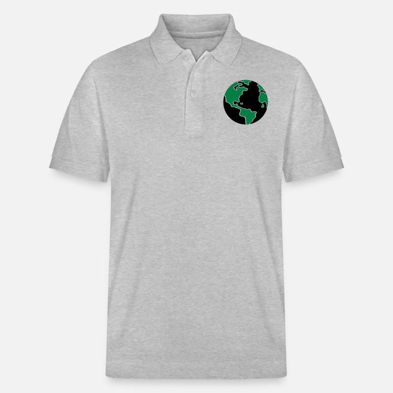erde_001 - Stanley/Stella Unisex Bio-Poloshirt PREPSTER - Grau meliert