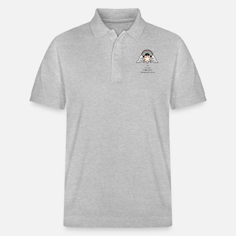 wundervolle Himmelsschwester - Stanley/Stella Unisex Bio-Poloshirt PREPSTER - Grau meliert