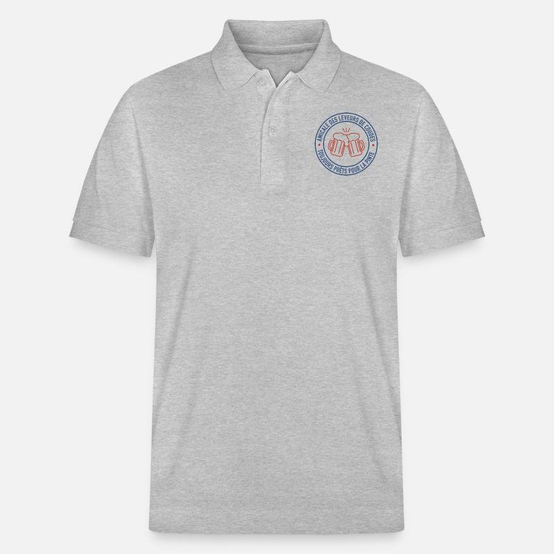 AMICALE LEVEURS DE COUDES - Polo PREPSTER bio Stanley/Stella Unisexe - gris chiné