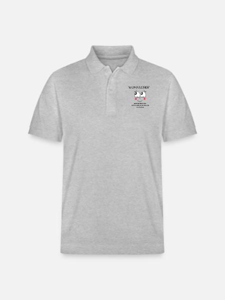 Woma"leiser" - Stanley/Stella Unisex Bio-Poloshirt PREPSTER - Grau meliert