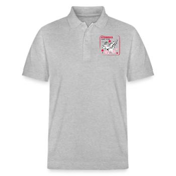 Zodiac sign Capricorn - Stanley/Stella Unisex Organic Polo Shirt PREPSTER - heather grey - Front - Roxy (174cm) & Andy (188cm)