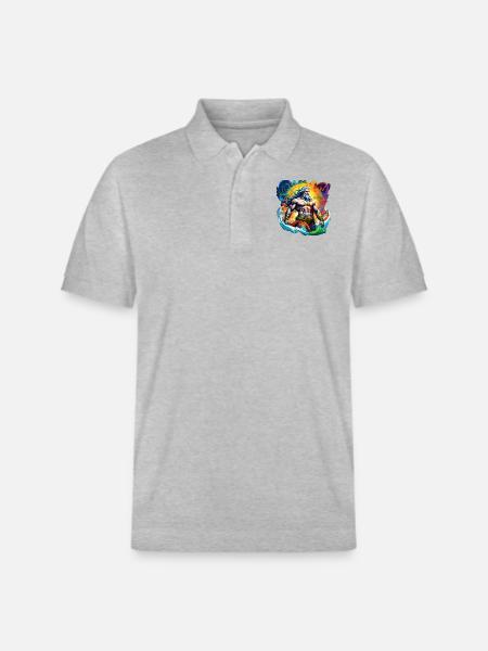 Der Mann - Stanley/Stella Unisex Bio-Poloshirt PREPSTER - Grau meliert