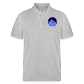 mountains - Stanley/Stella Unisex Organic Polo Shirt PREPSTER - heather grey - Front - Roxy (174cm) & Andy (188cm)