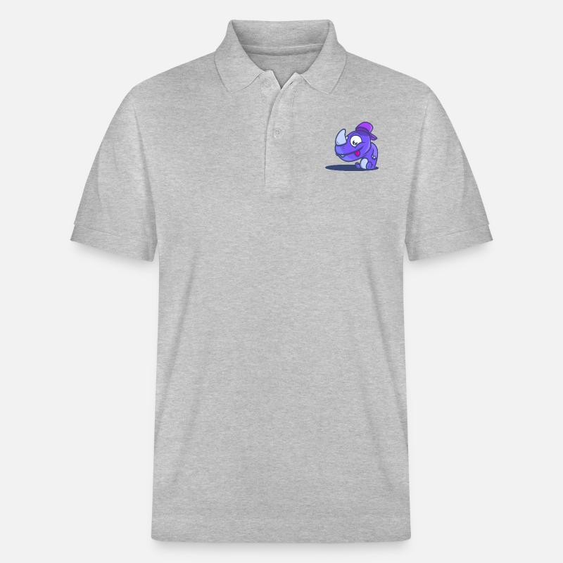 RhinoooBlue - Polo PREPSTER bio Stanley/Stella Unisexe - gris chiné