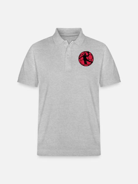 Handball - Stanley/Stella Unisex Organic Polo Shirt PREPSTER - heather grey