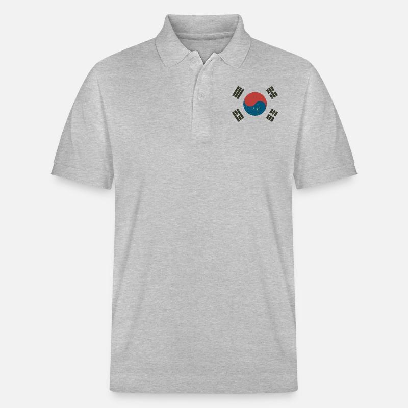 corée - Polo PREPSTER bio Stanley/Stella Unisexe - gris chiné