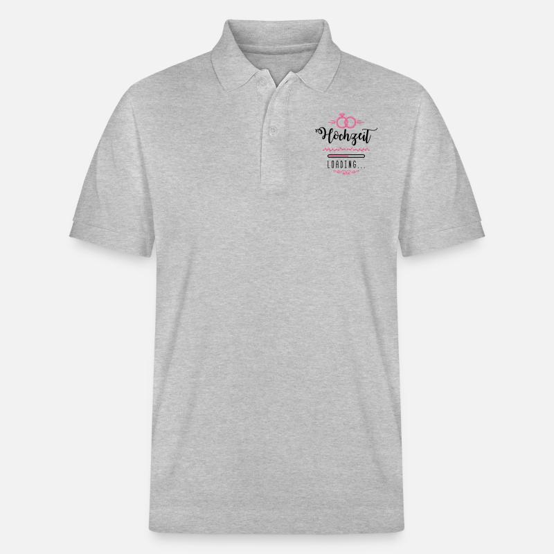 hochzeit loading ring - Stanley/Stella Unisex Bio-Poloshirt PREPSTER - Grau meliert