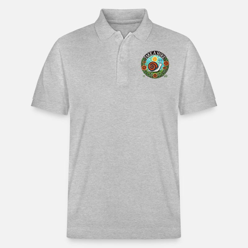 Wanderschnecke - Stanley/Stella Unisex Bio-Poloshirt PREPSTER - Grau meliert