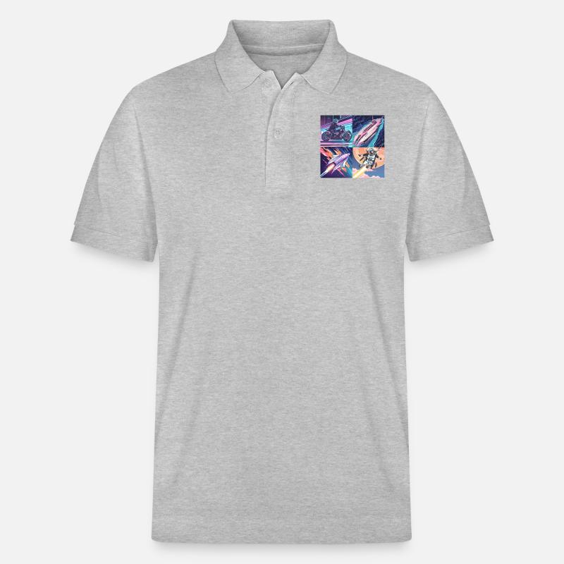 L’avenir dans l’espace - Polo PREPSTER bio Stanley/Stella Unisexe - gris chiné