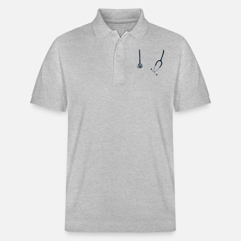Stethoskop - Stanley/Stella Unisex Bio-Poloshirt PREPSTER - Grau meliert