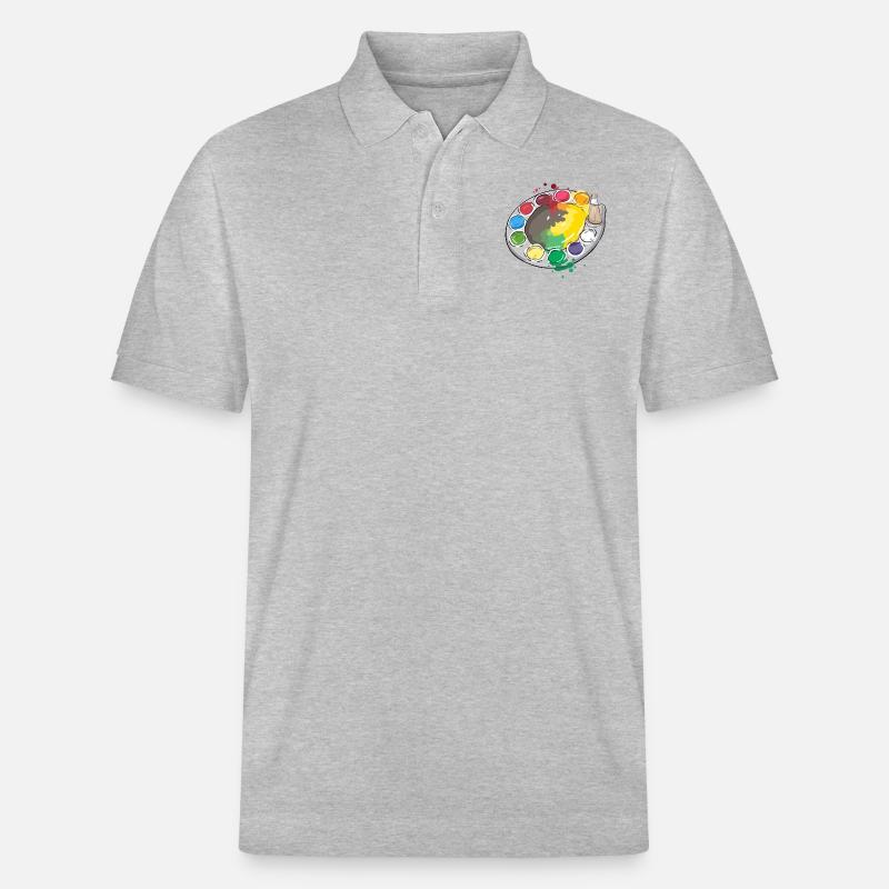 Die Farbpalette - Stanley/Stella Unisex Bio-Poloshirt PREPSTER - Grau meliert