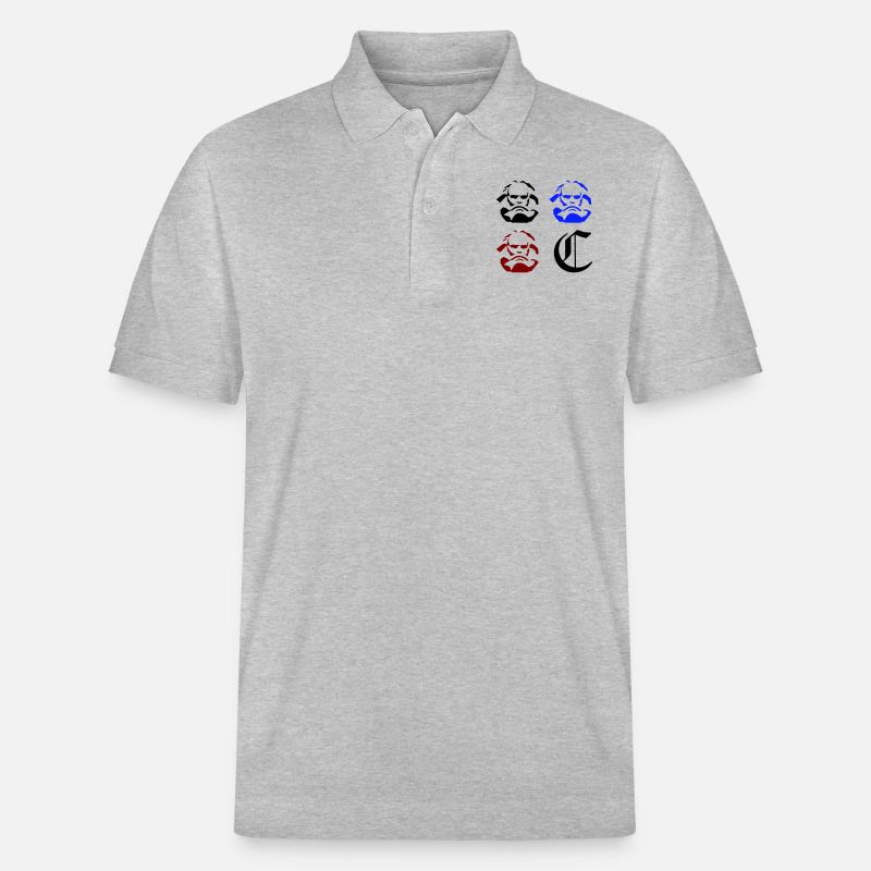 3Charlies_4_Chemnitz - Stanley/Stella Unisex Bio-Poloshirt PREPSTER - Grau meliert