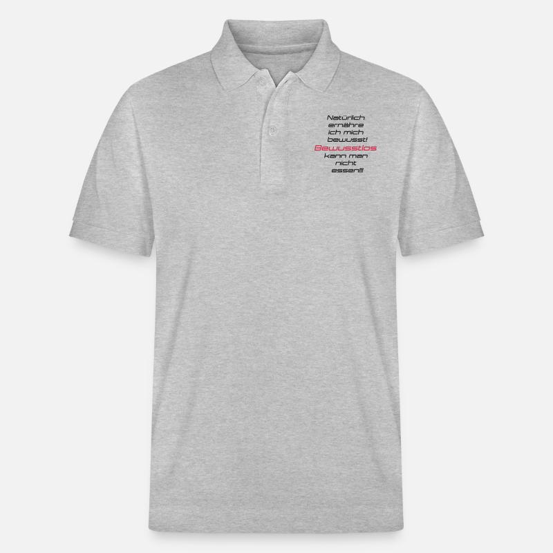 Bewusste Ernährung - Stanley/Stella Unisex Bio-Poloshirt PREPSTER - Grau meliert