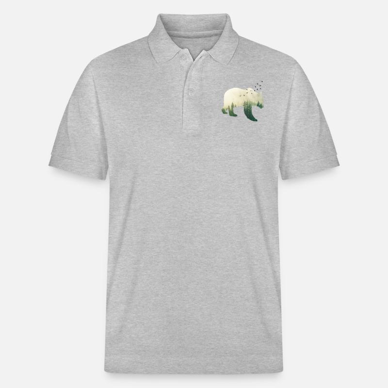 Waldbär - Stanley/Stella Unisex Bio-Poloshirt PREPSTER - Grau meliert