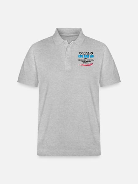 Ein Rad ab - Stanley/Stella Unisex Bio-Poloshirt PREPSTER - Grau meliert