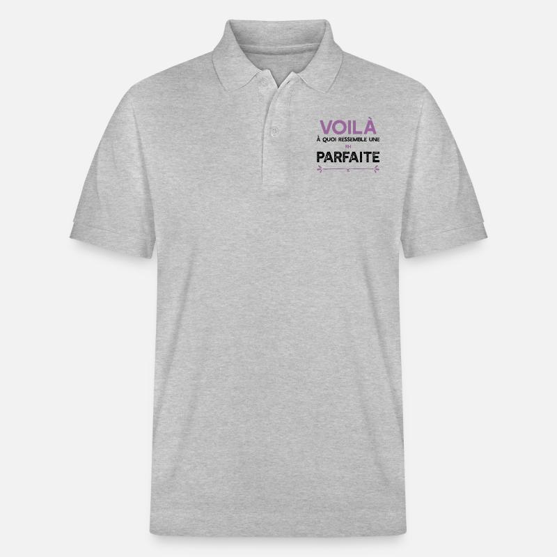 Une RH parfaite cadeau - Polo PREPSTER bio Stanley/Stella Unisexe - gris chiné