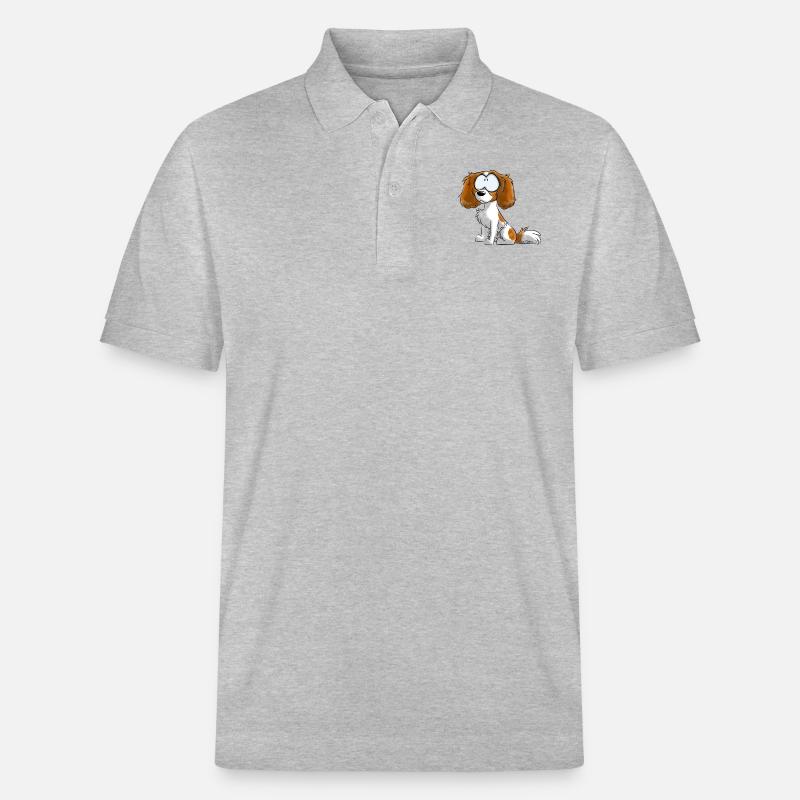Je Suis CKC - Blanc Feu - Polo PREPSTER bio Stanley/Stella Unisexe - gris chiné