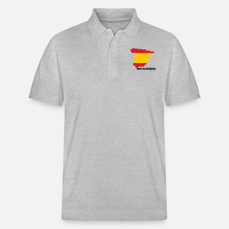 Spanien - Stanley/Stella Unisex Bio-Poloshirt PREPSTER - Grau meliert