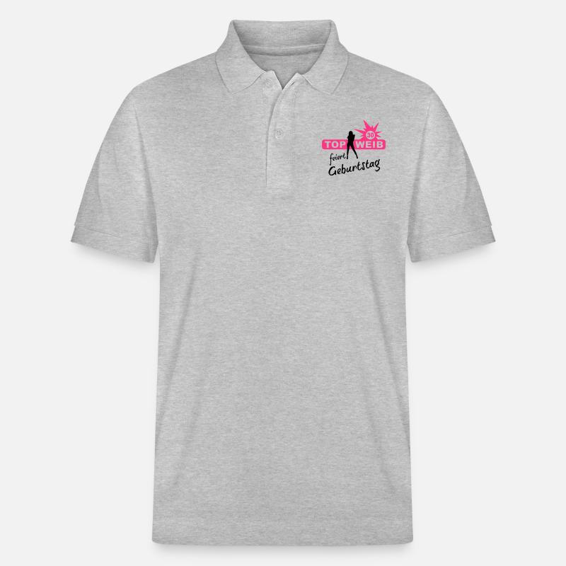 top__30 - Stanley/Stella Unisex Bio-Poloshirt PREPSTER - Grau meliert