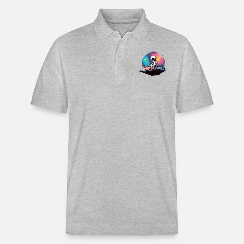 Zex l'alien - Polo PREPSTER bio Stanley/Stella Unisexe - gris chiné