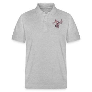 Goldfisch - Stanley/Stella Unisex Bio-Poloshirt PREPSTER - Grau meliert - Vorne - Roxy (174cm) & Andy (188cm)