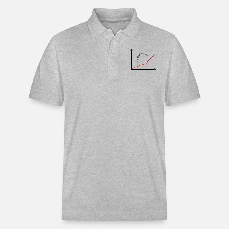 Le prix suit le hashrate - Polo PREPSTER bio Stanley/Stella Unisexe - gris chiné