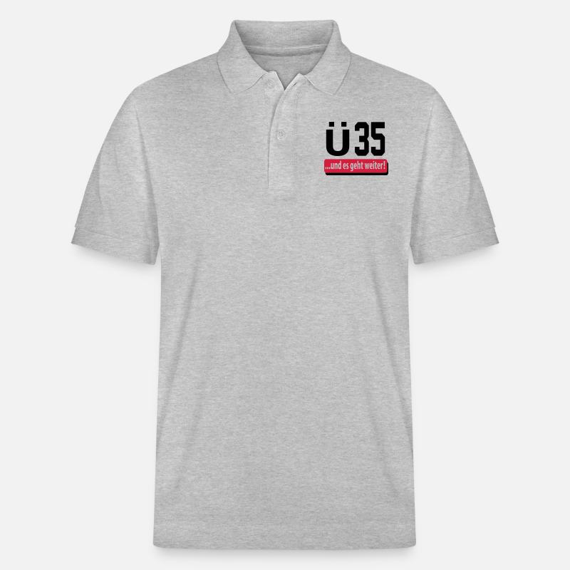 und_es_geht_weiter_35 - Stanley/Stella Unisex Bio-Poloshirt PREPSTER - Grau meliert