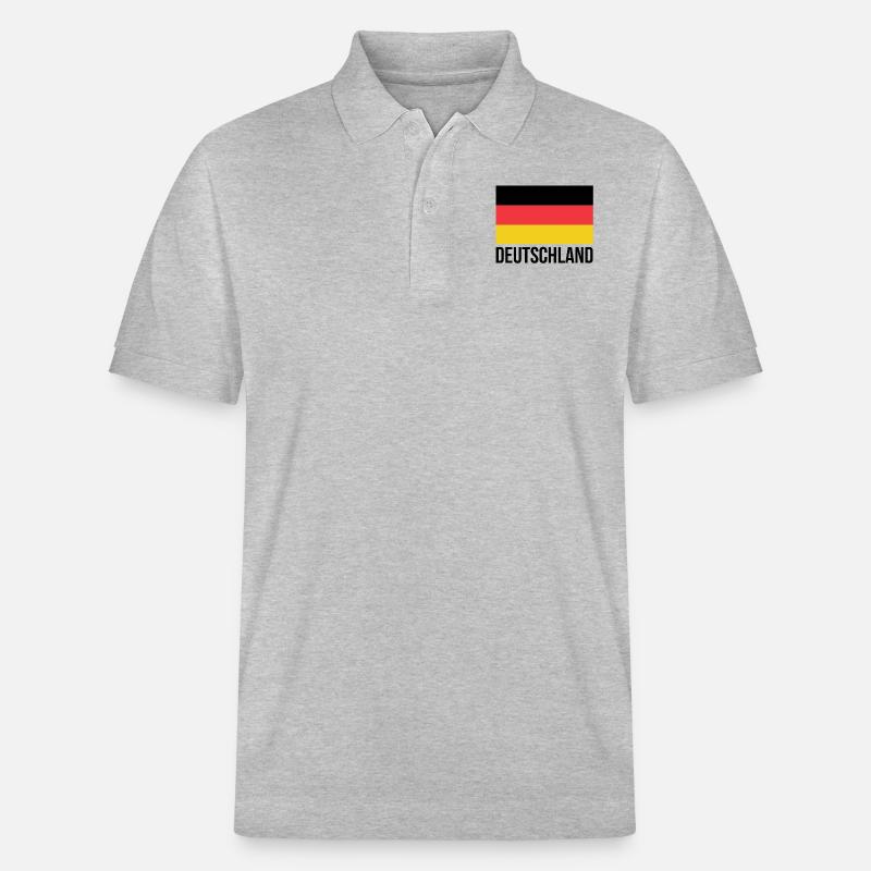 Deutschland - Stanley/Stella Unisex Bio-Poloshirt PREPSTER - Grau meliert