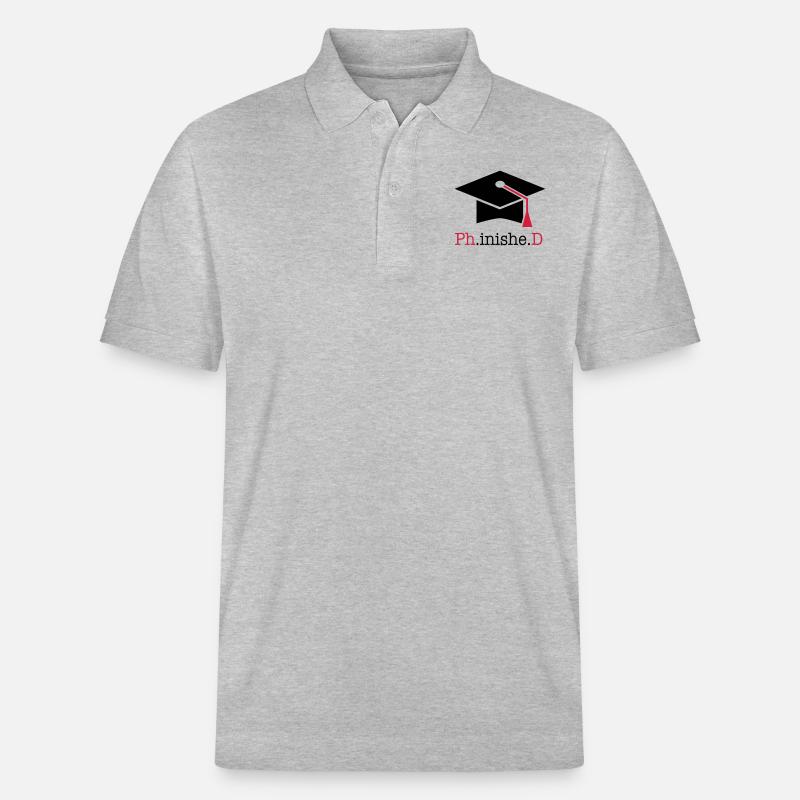Doktortitel - Stanley/Stella Unisex Bio-Poloshirt PREPSTER - Grau meliert