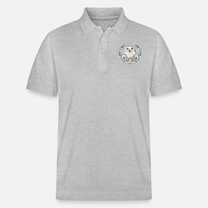 Schneeeule - Stanley/Stella Unisex Bio-Poloshirt PREPSTER - Grau meliert