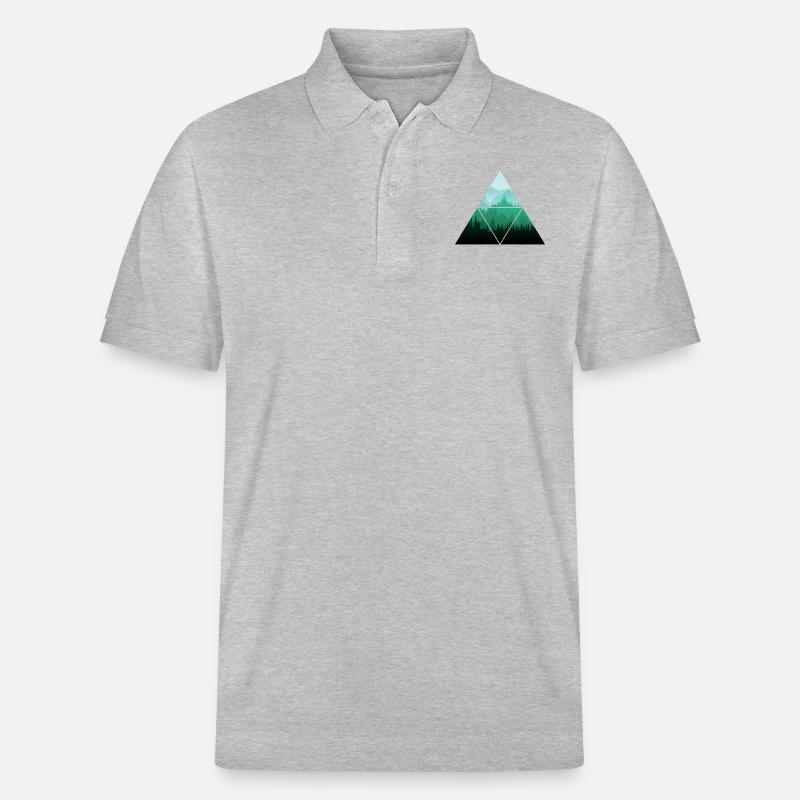 Arbre Triangle Forêt - Polo PREPSTER bio Stanley/Stella Unisexe - gris chiné