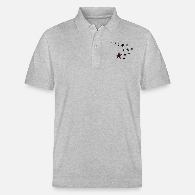 sternchen - Stanley/Stella Unisex Bio-Poloshirt PREPSTER - Grau meliert
