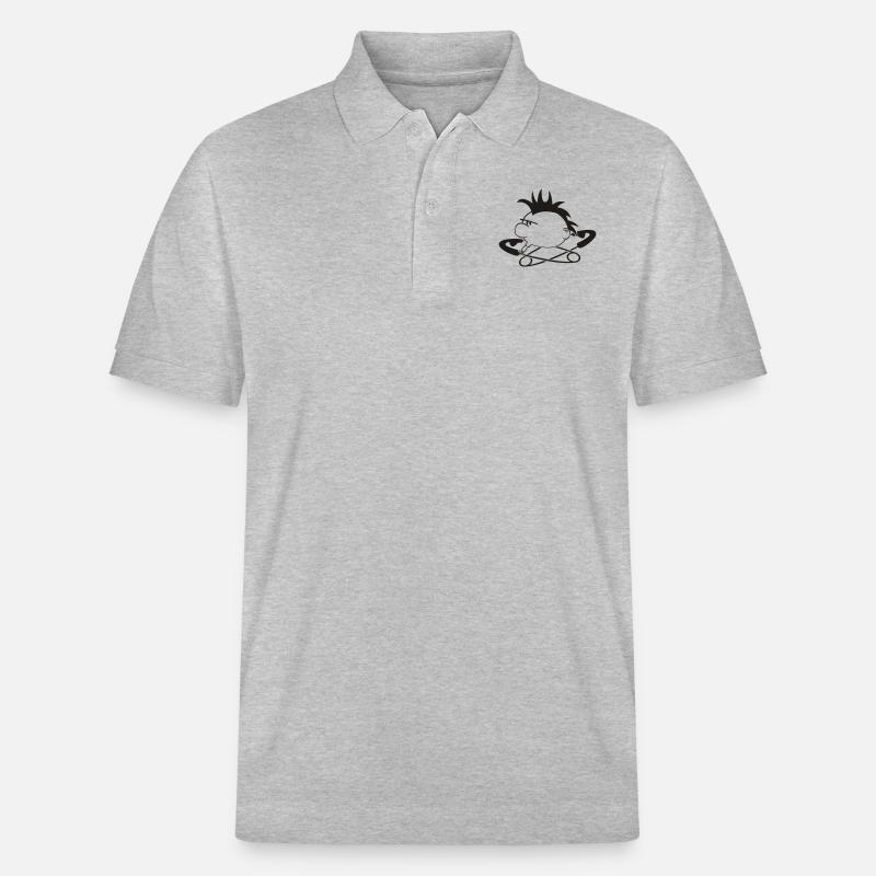 Punk Head DWD - Stanley/Stella Unisex Bio-Poloshirt PREPSTER - Grau meliert