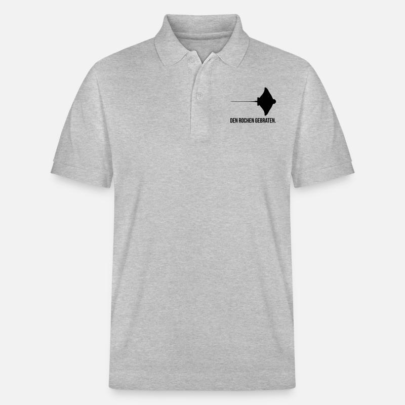 Gebratener Rochen - Stanley/Stella Unisex Bio-Poloshirt PREPSTER - Grau meliert