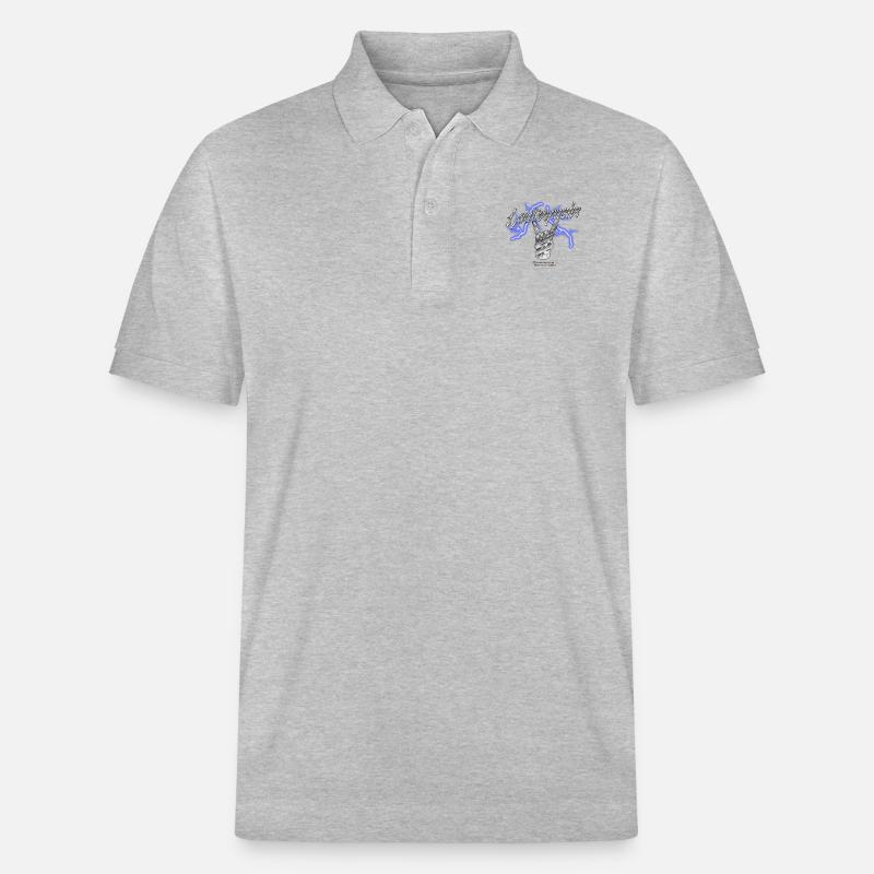 Pommesgabel Lauterfuchs - Stanley/Stella Unisex Bio-Poloshirt PREPSTER - Grau meliert