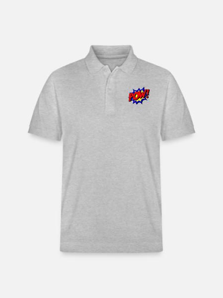 pow1601674 1920 - Stanley/Stella Unisex Organic Polo Shirt PREPSTER - heather grey