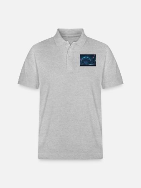 Synthese der Technologie-Zukunft - Stanley/Stella Unisex Bio-Poloshirt PREPSTER - Grau meliert