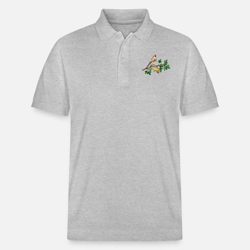Vogel - Stanley/Stella Unisex Bio-Poloshirt PREPSTER - Grau meliert