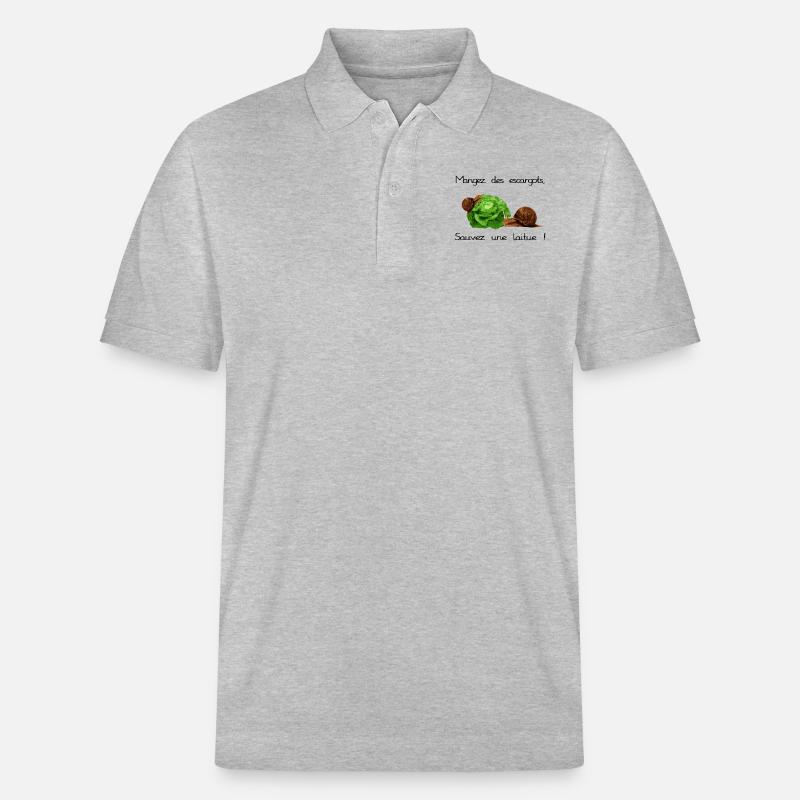 Snails - Stanley/Stella Unisex Bio-Poloshirt PREPSTER - Grau meliert