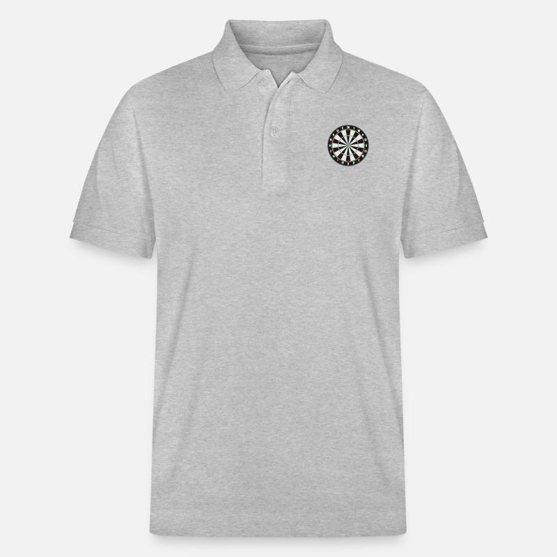 Dartboard - Stanley/Stella Unisex Bio-Poloshirt PREPSTER - Grau meliert
