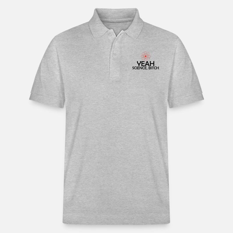 Yeah Science! - Stanley/Stella Unisex Bio-Poloshirt PREPSTER - Grau meliert