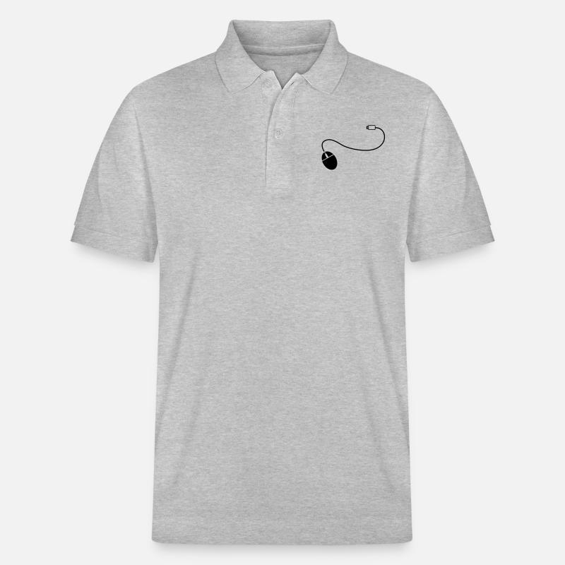 mouse_cursor__f1 - Stanley/Stella Unisex Bio-Poloshirt PREPSTER - Grau meliert