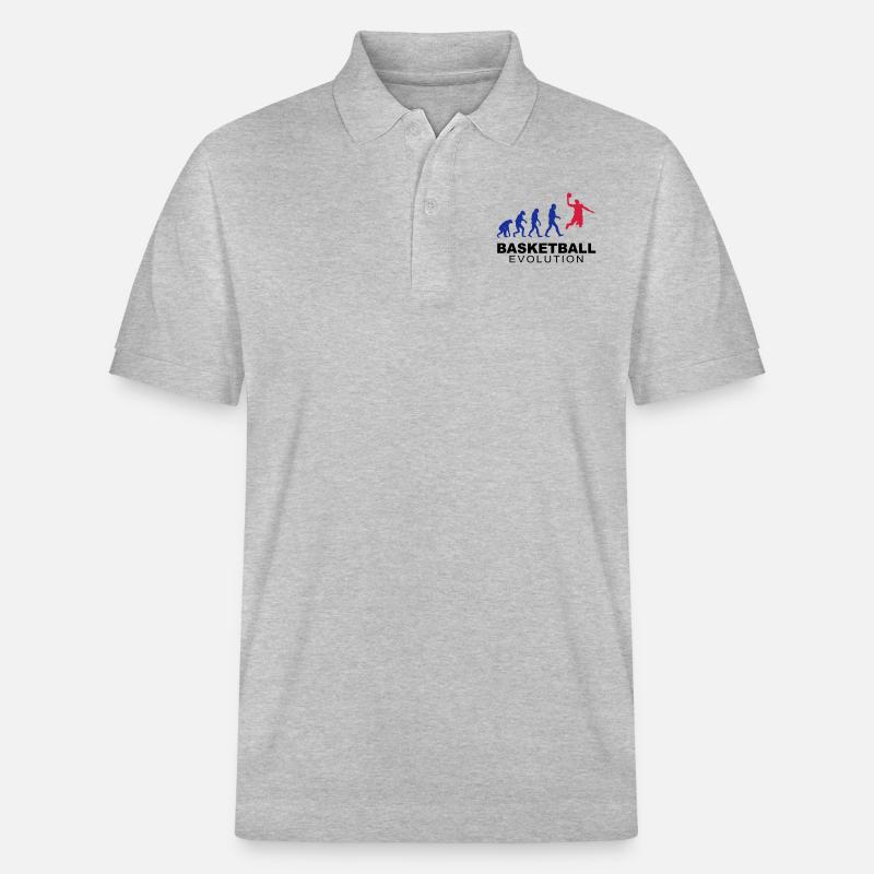 Basketball evolution - Polo PREPSTER bio Stanley/Stella Unisexe - gris chiné