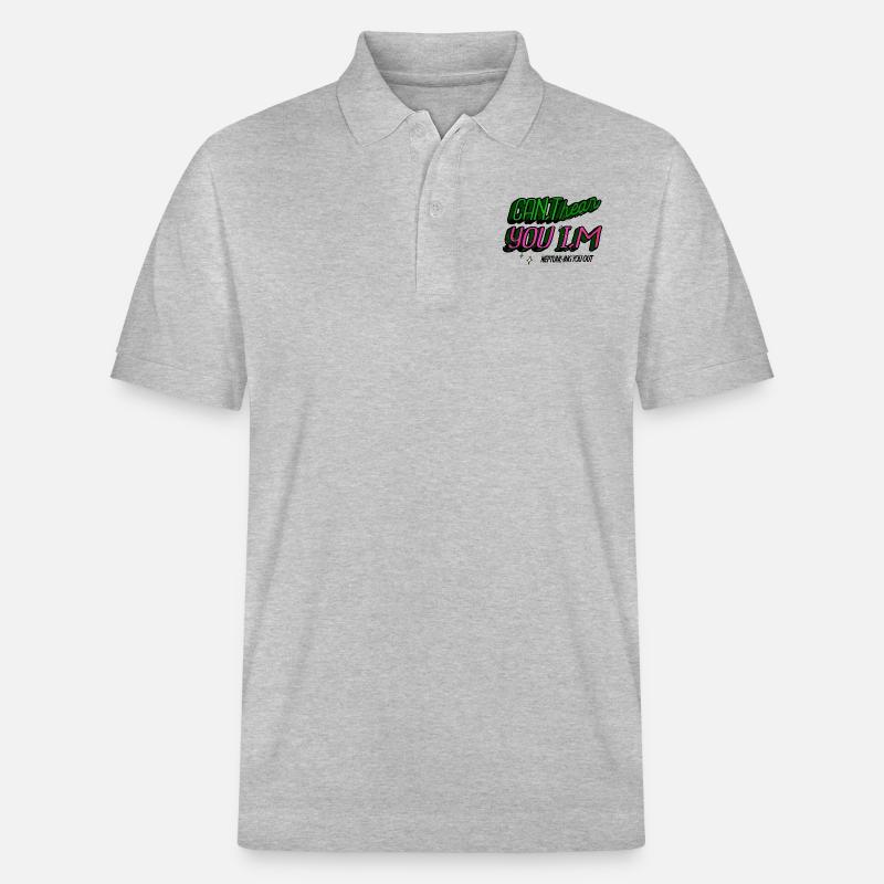 planets gift idea telescope geek - Stanley/Stella Unisex Bio-Poloshirt PREPSTER - Grau meliert